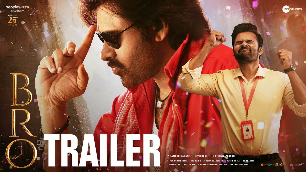 BRO Trailer | Pawan Kalyan | Sai Tej | Trivikram | Samuthirakani | ThamanS |