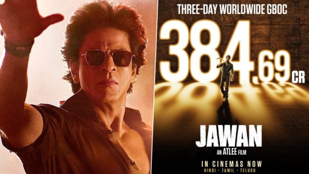Shah Rukh Khan’s “Jawan” Continues to Soar at the Box Office, Collects ₹384 Crore Worldwide in Just Three Days