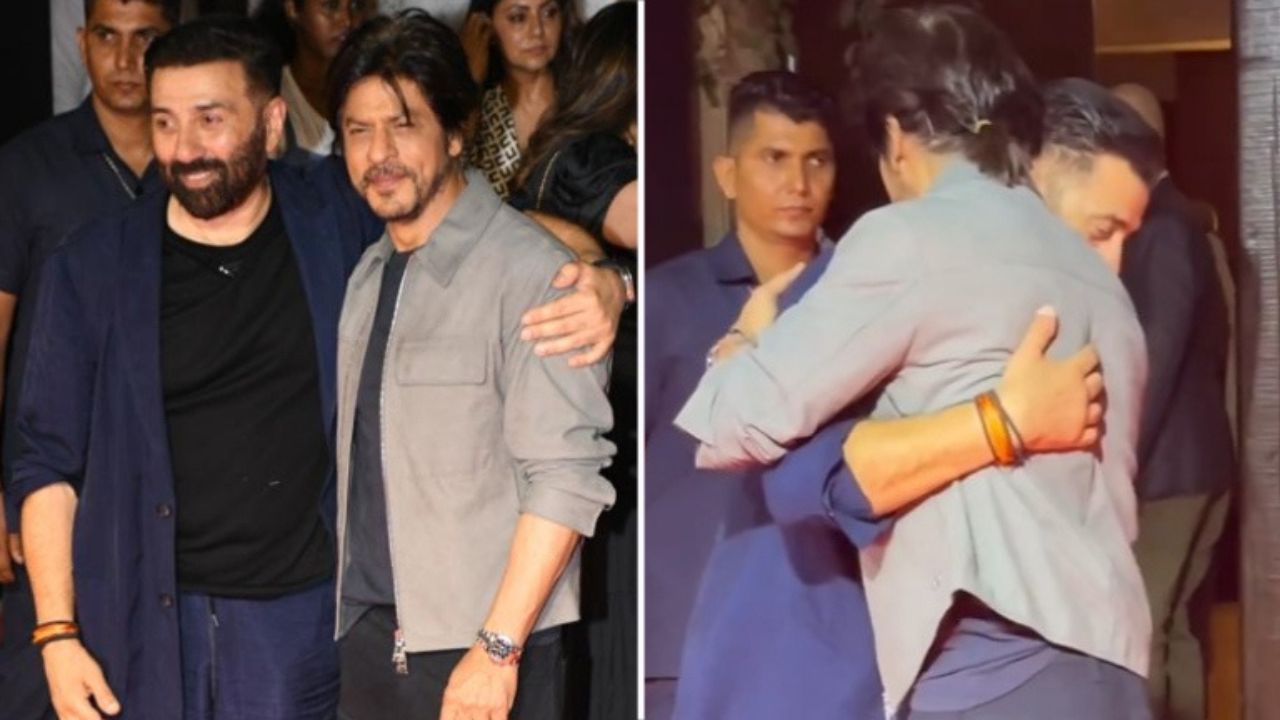 Shah Rukh Khan and Sunny Deol Embrace at Gadar 2’s Success Bash, Ending a 16-Year Feud