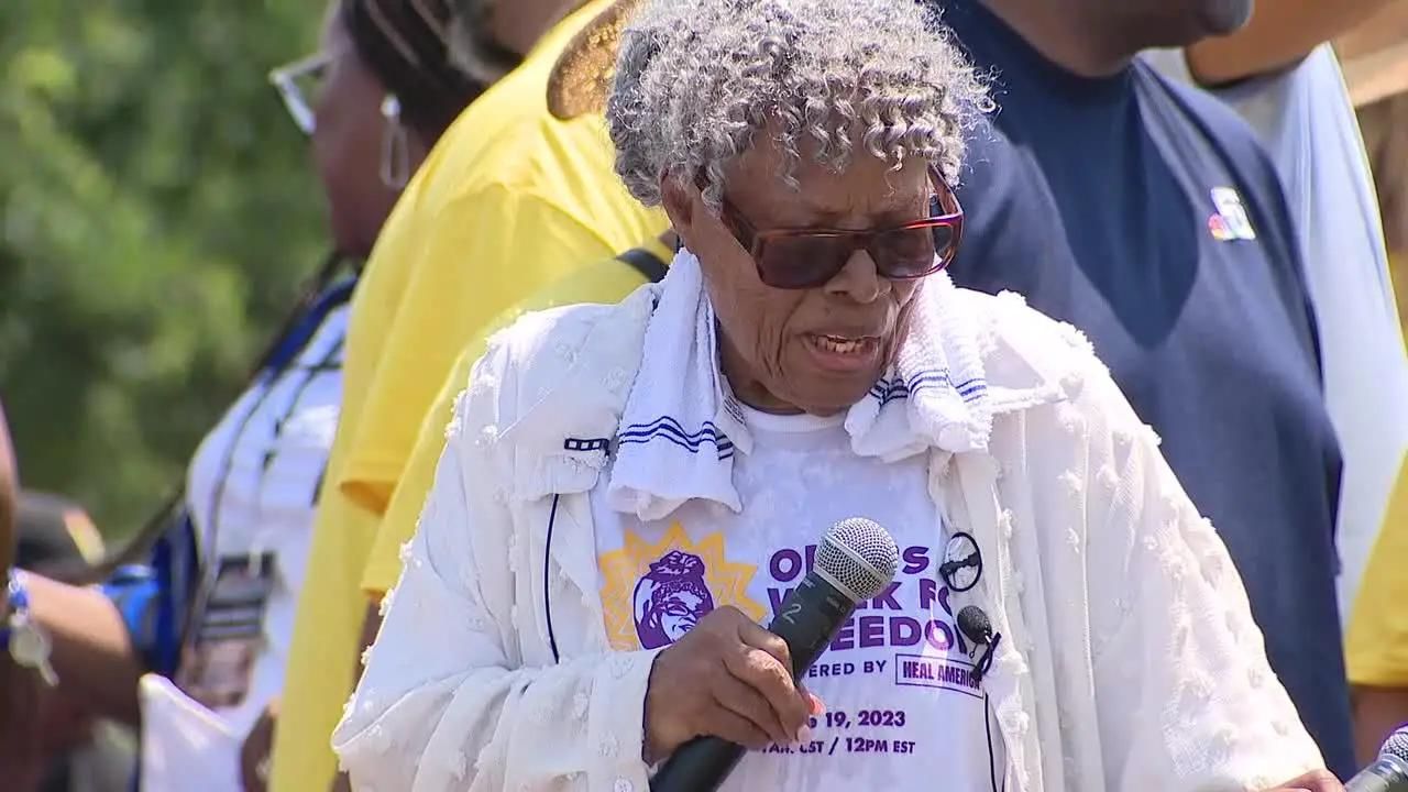 Groundbreaking was held for Opal Lee, the grandmother of Juneteenth home on her 97th birthday.