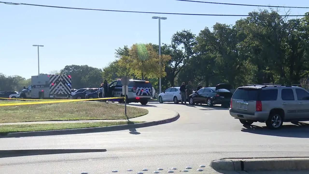 Police officers continue to investigate man’s death near Mesquite elementary school.