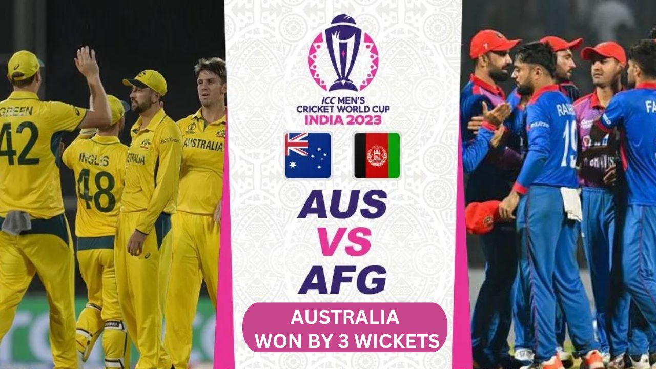 AFG vs AUS : Glenn Maxwell’s Incredible Double Century Leads Australia to Thrilling Win Over Afghanistan