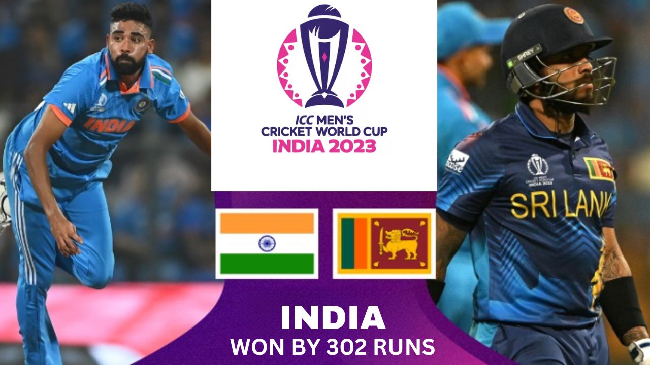 India Dominates Sri Lanka, Secures Semifinal Spot in World Cup 2023