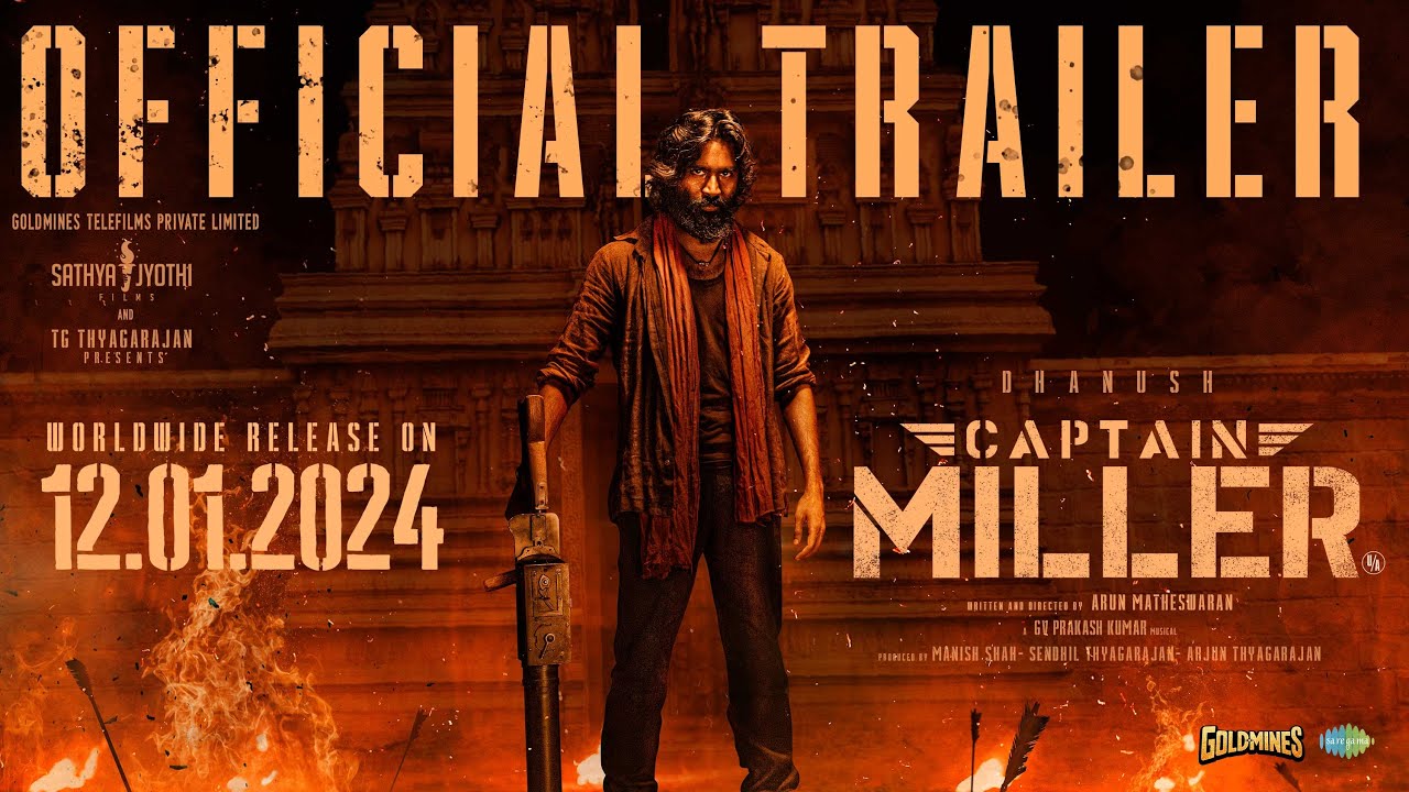 Captain Miller | Hindi | Official Trailer | Dhanush | Shivarajkumar | Arun Matheswaran