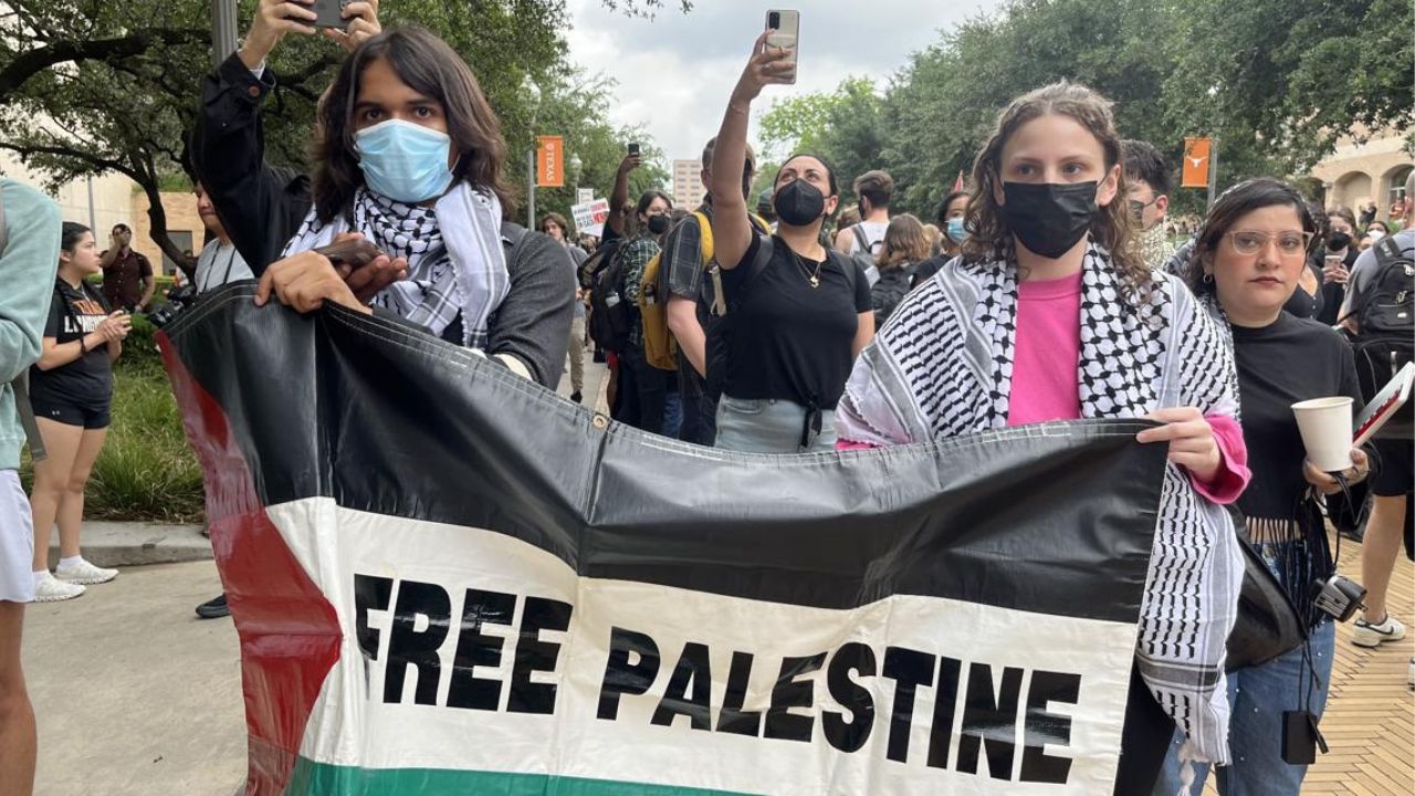 Political Rally Arrests: Over 50 Detained at Pro-Palestine Protest in Austin