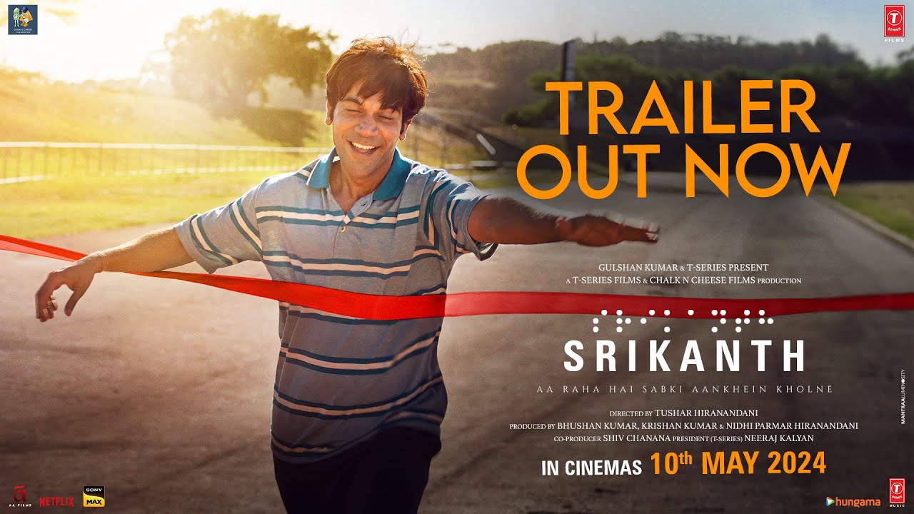 Srikanth | Official Trailer | Rajkummar Rao | Jyotika, Alaya | Tushar Hiranandani I Bhushan K, Nidhi