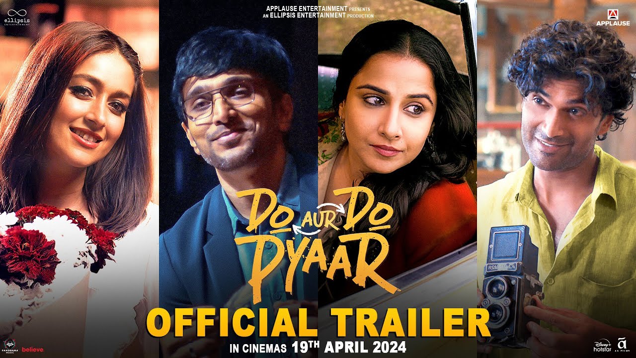 Do Aur Do Pyaar | Official Trailer | Vidya B, Pratik G, Ileana D, Sendhil R | Applause Entertainment