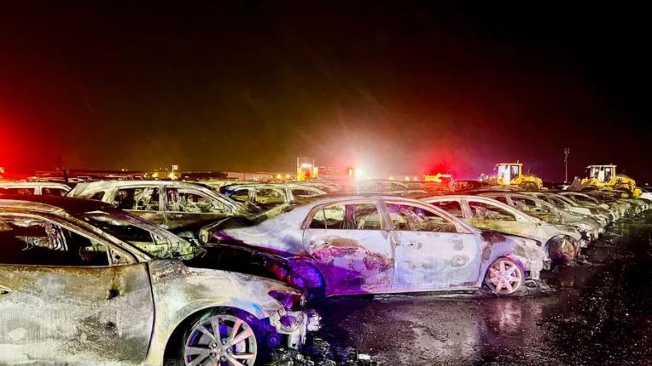 Devastating Fire at Denton County Car Auction Lot Claims 45 Vehicles
