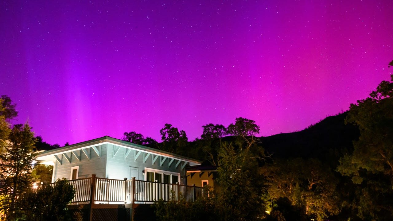 Rare Pink Northern Lights Illuminate North Texas Skies Amid Solar Storm