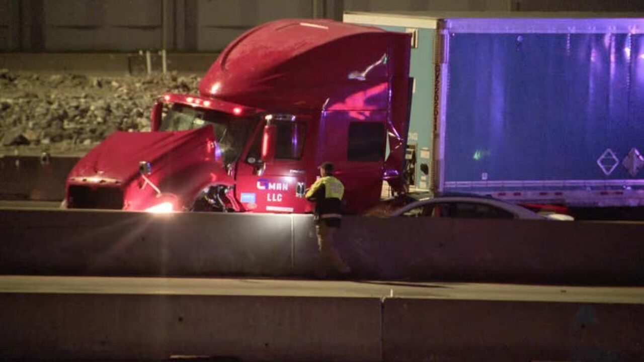 Tractor Trailer Driver Killed in Dallas After Being Hit by Car on I-635