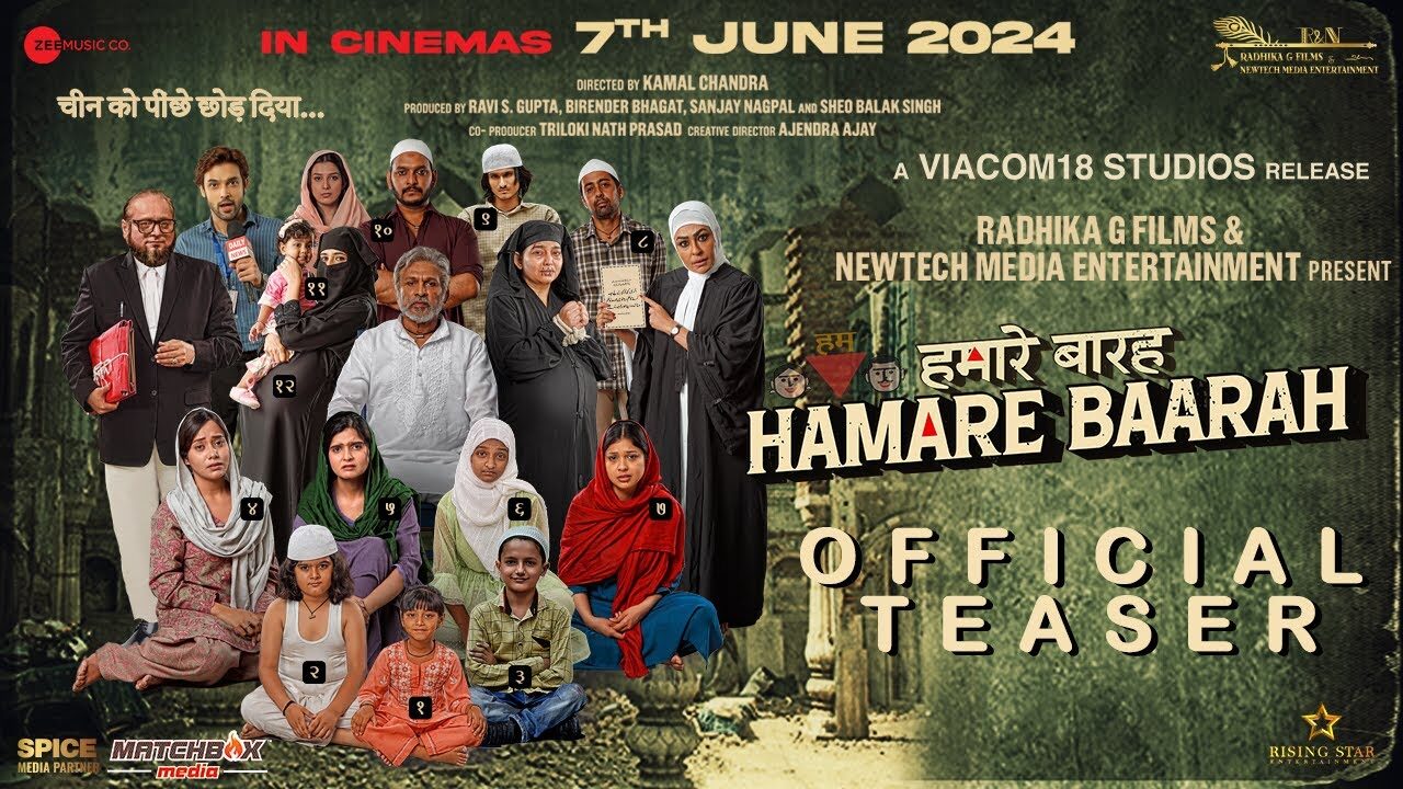 Hamare Baarah | Official Teaser 1 | Annu Kapoor | Parth Samthan | In Cinemas 7th June