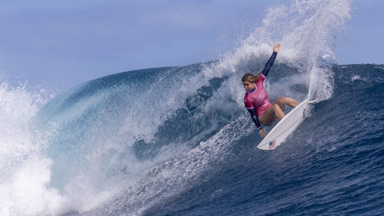 Team USA’s Caroline Marks Advances to Surfing Semis; Reigning Champ Carissa Moore Eliminated