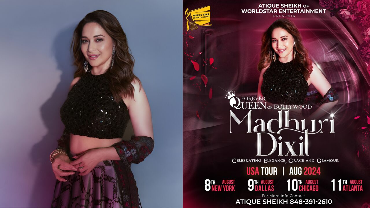 Madhuri Dixit Announces US Tour for 40th Anniversary in Showbiz: Tour Dates and Details