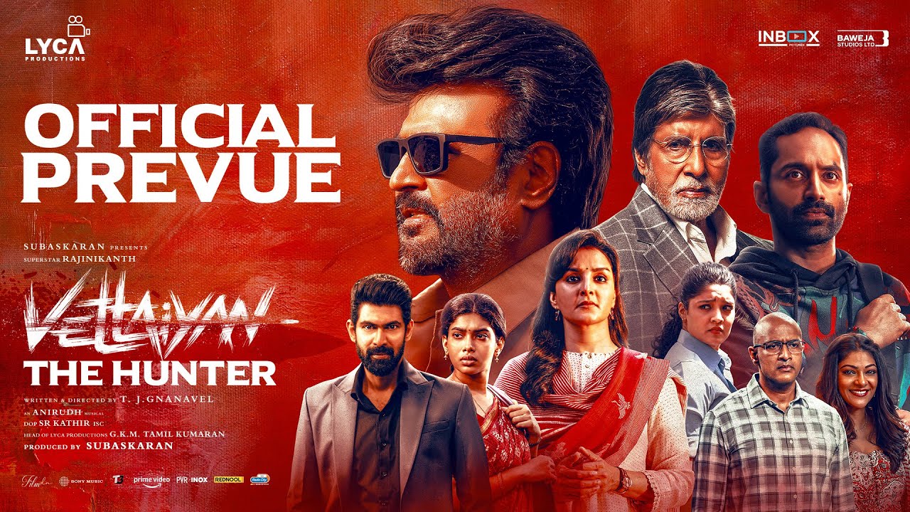 Vettaiyan The Hunter (Hindi) | Prevue | Rajinikanth | Amitabh Bachchan | T.J. Gnanavel | Anirudh