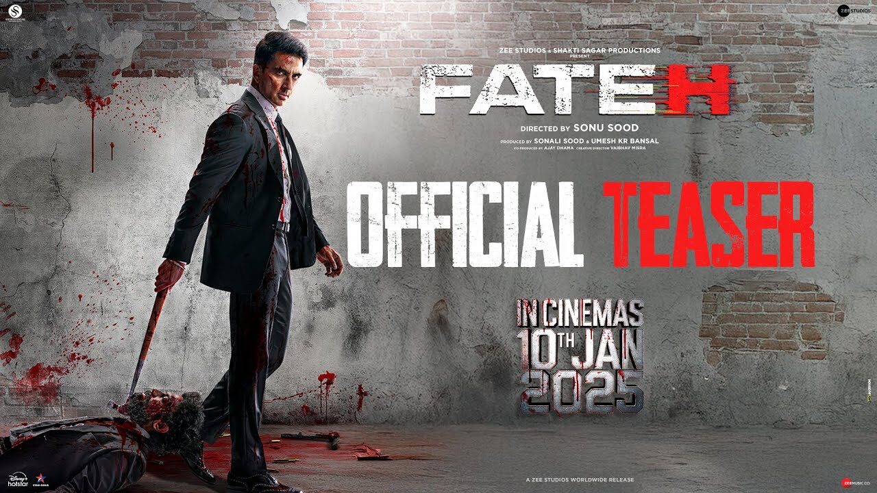 Fateh | Official Teaser | Sonu Sood | Jacqueline Fernandez | In Cinemas 10th January