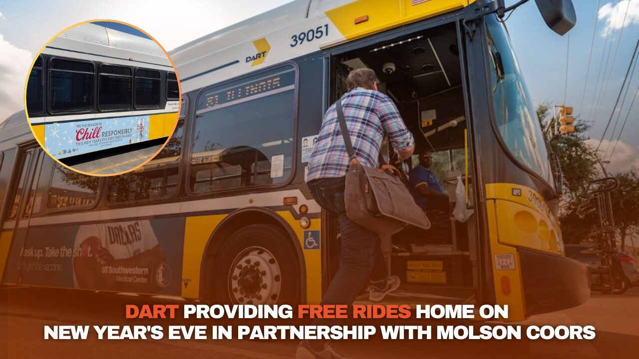 DART and Molson Coors Offer Free Rides on New Year’s Eve