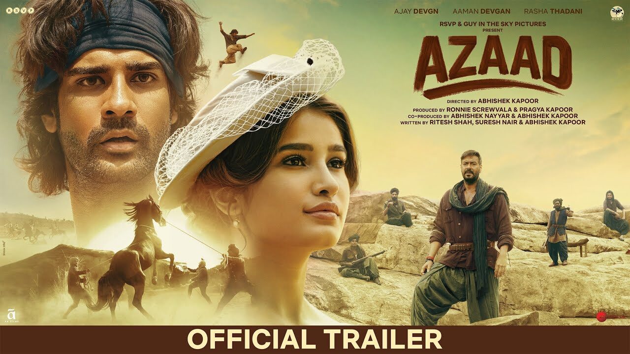 Azaad | Official Trailer | Ajay D, Abhishek K, Ronnie S, Pragya K, Diana P, Aaman D, Rasha T | 17 Jan