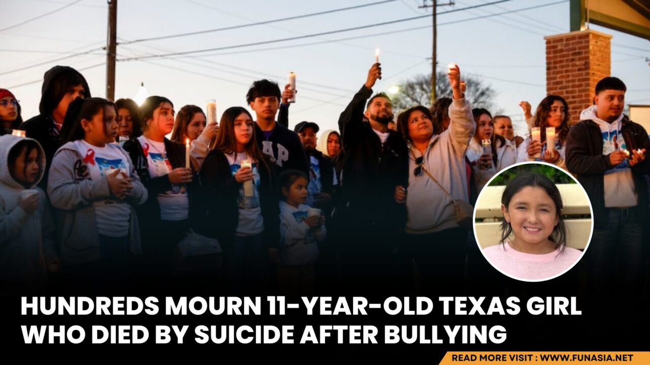 Hundreds mourn 11-year-old Texas girl who died by suicide after being bullied at school