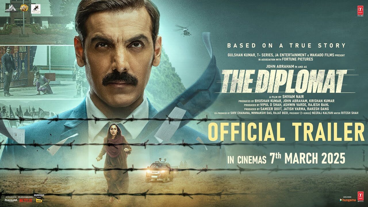 The Diplomat | Official Trailer | John Abraham | Sadia Khateeb | Shivam Nair | Bhushan Kumar