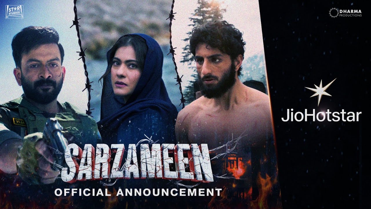 SARZAMEEN | OFFICIAL ANNOUNCEMENT | Prithviraj | Kajol | Ibrahim | July 25 | JioHotstar
