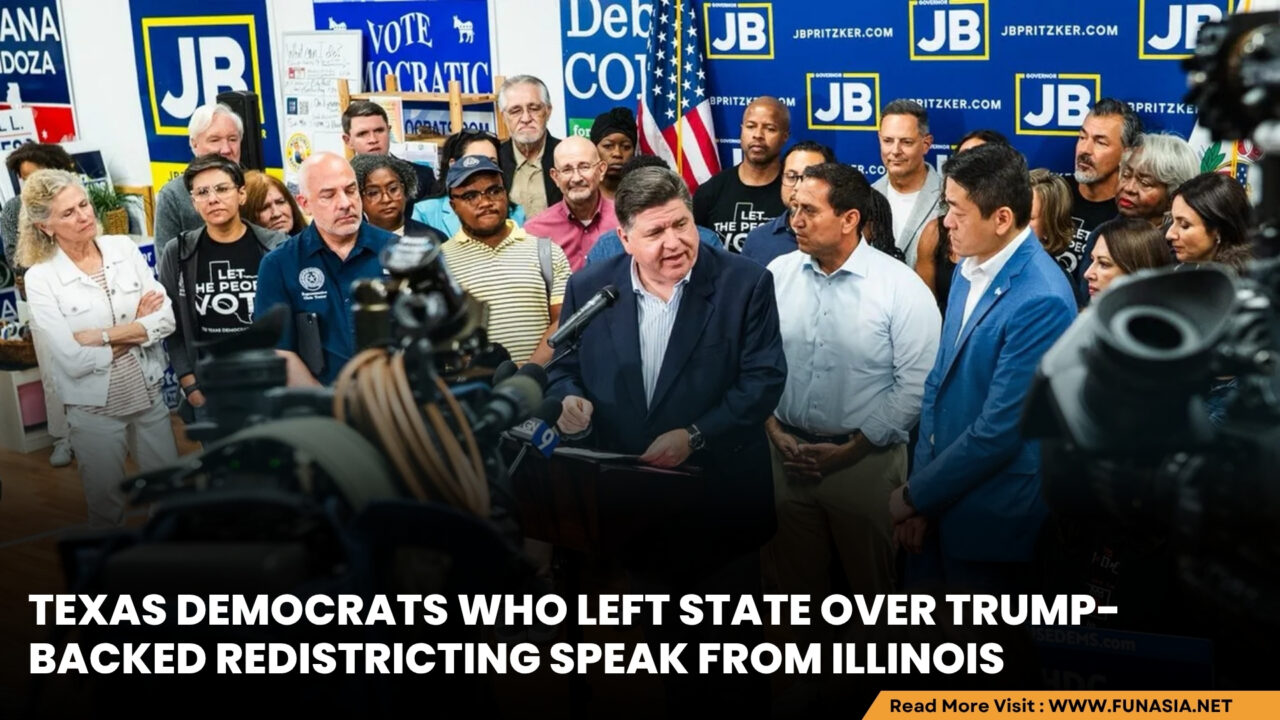 Texas Democrats Flee State to Block Trump-Backed Redistricting Maps, Speak from Illinois
