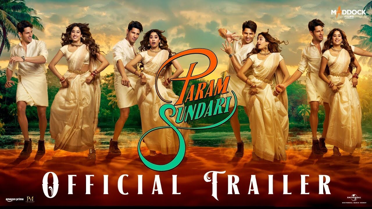 Param Sundari | Official Trailer | Sidharth M | Janhvi K | Dinesh V | Tushar J | In Cinemas 29th Aug