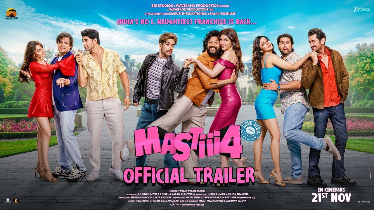 Mastiii 4 | Official Trailer | Riteish Deshmukh | Vivek Oberoi | Aftab Shivdasani | 21st Nov